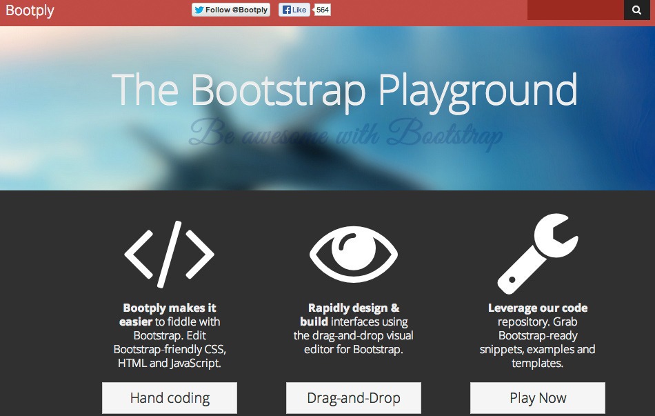 bootply 中文网-Bootply 中文网：设计师和前端开发者的神助攻平台