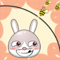 保护兔头画线游戏 